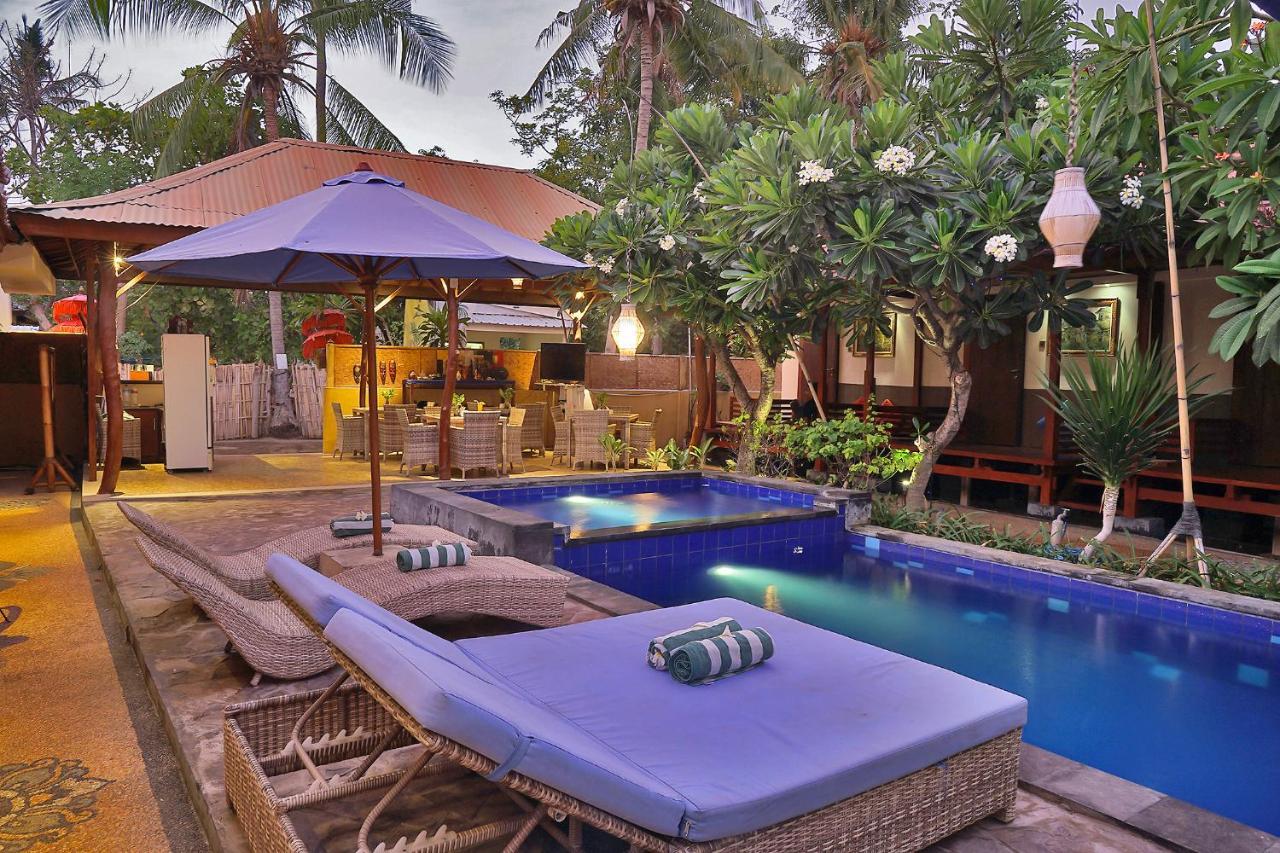 Sari Gili Bungalow Gili Air Esterno foto